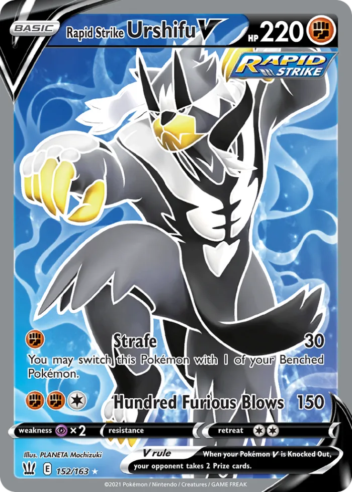 Rapid Strike Urshifu V #152 Battle Styles Pokemon card