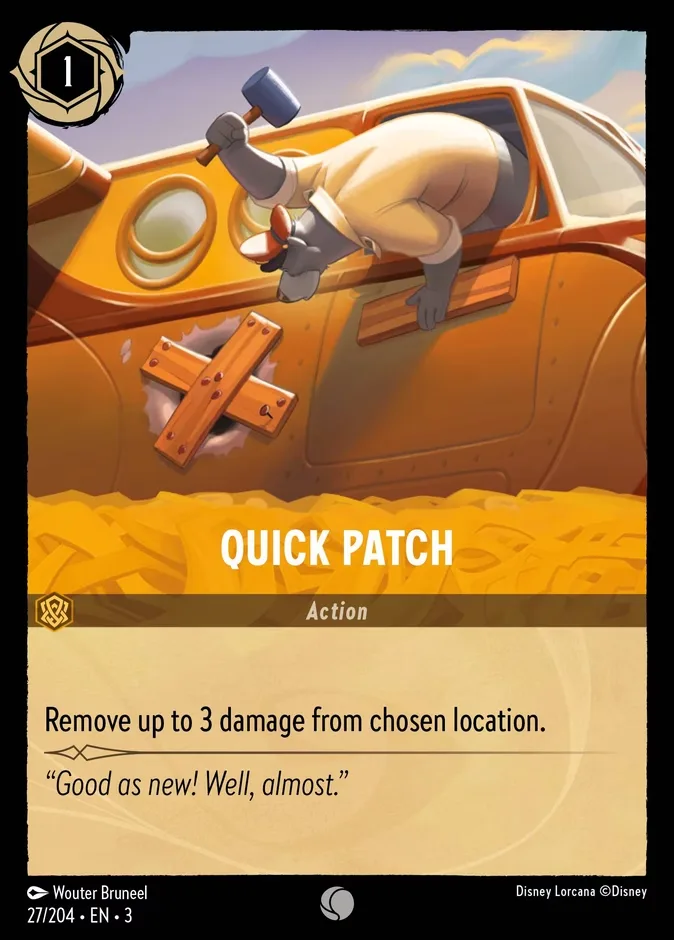 Quick Patch #27 Into the Inklands Disney Lorcana card