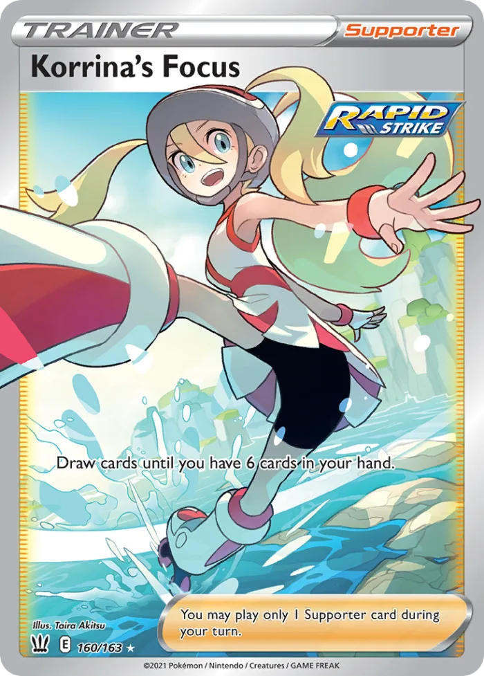 Korrina's Focus #160 Battle Styles Pokemon card