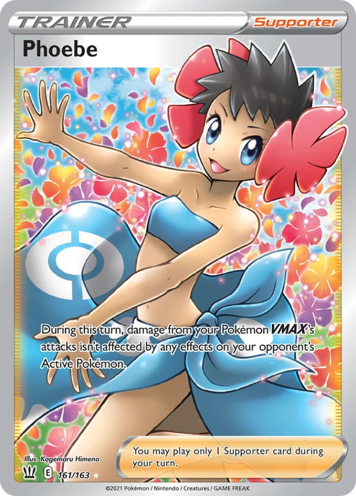 Phoebe #161 Battle Styles Pokemon card
