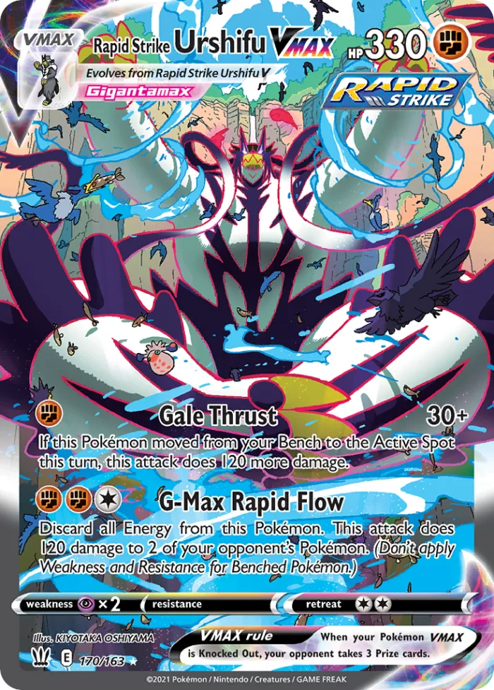 Rapid Strike Urshifu VMAX #170 Battle Styles Pokemon card