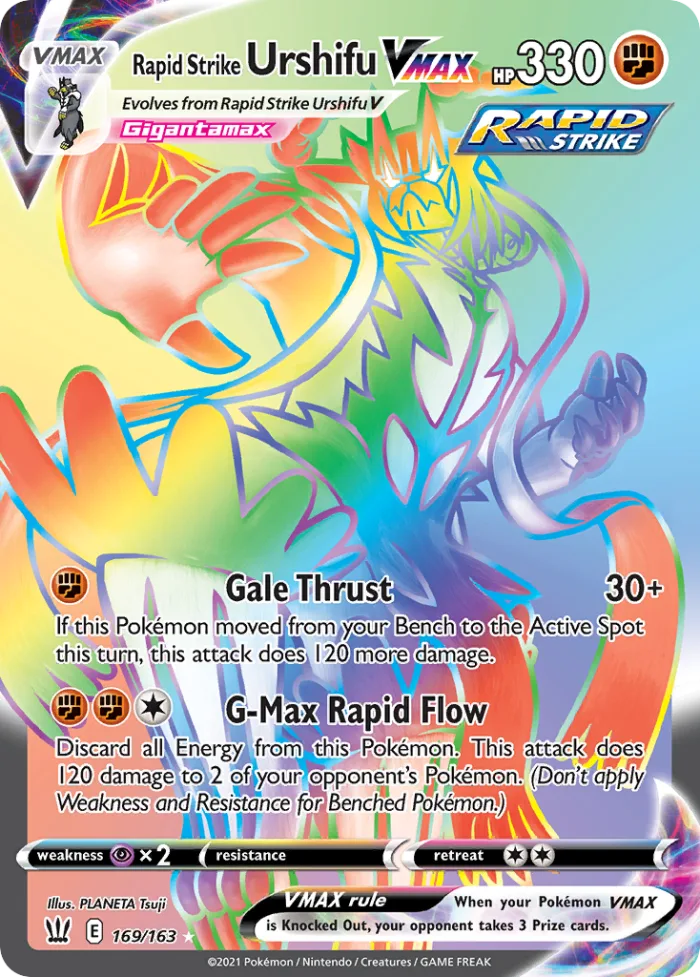 Rapid Strike Urshifu VMAX #169 Battle Styles Pokemon card