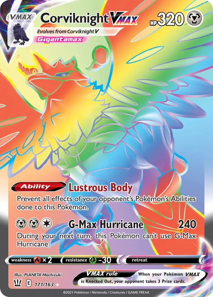 Corviknight VMAX #171 Battle Styles Pokemon card