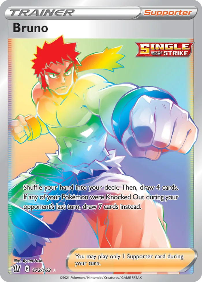 Bruno #172 Battle Styles Pokemon card