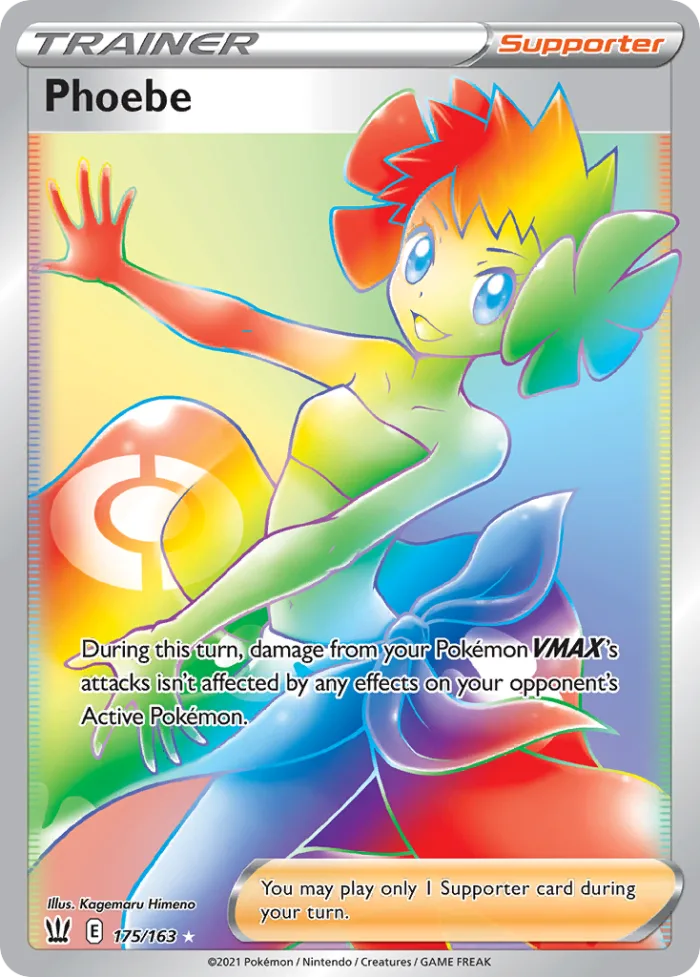 Phoebe #175 Battle Styles Pokemon card