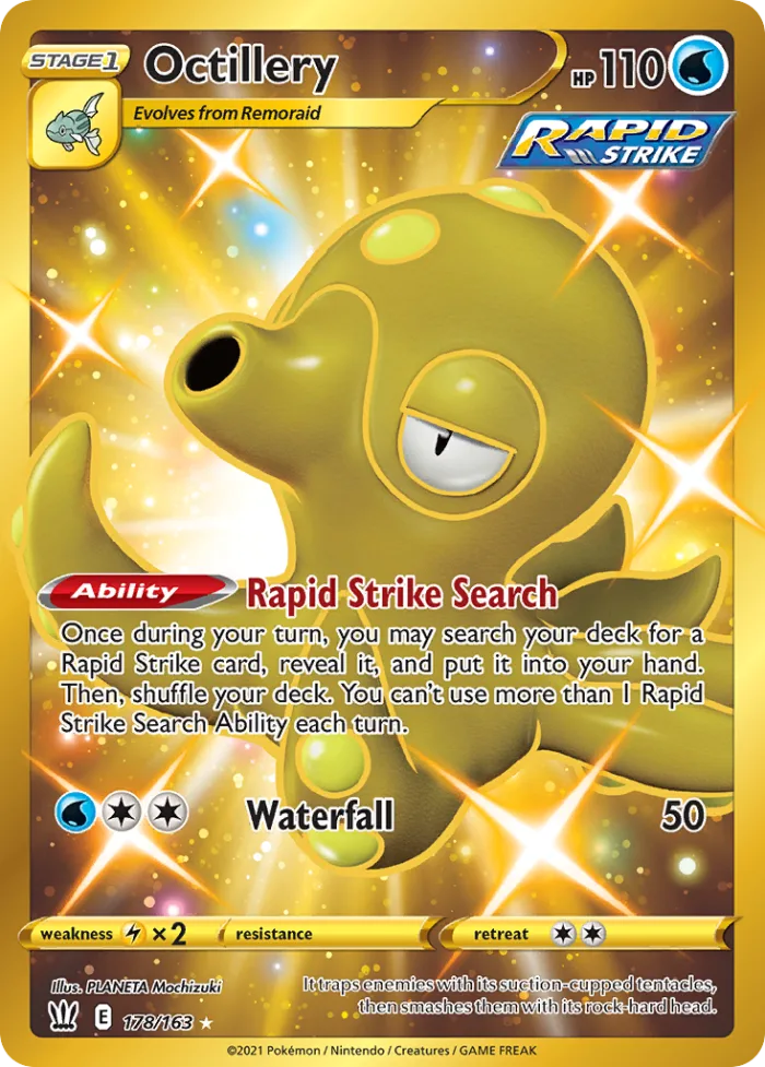 Octillery #178 Battle Styles Pokemon card