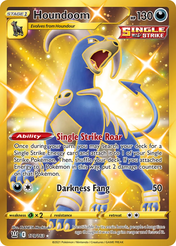 Houndoom #179 Battle Styles Pokemon card