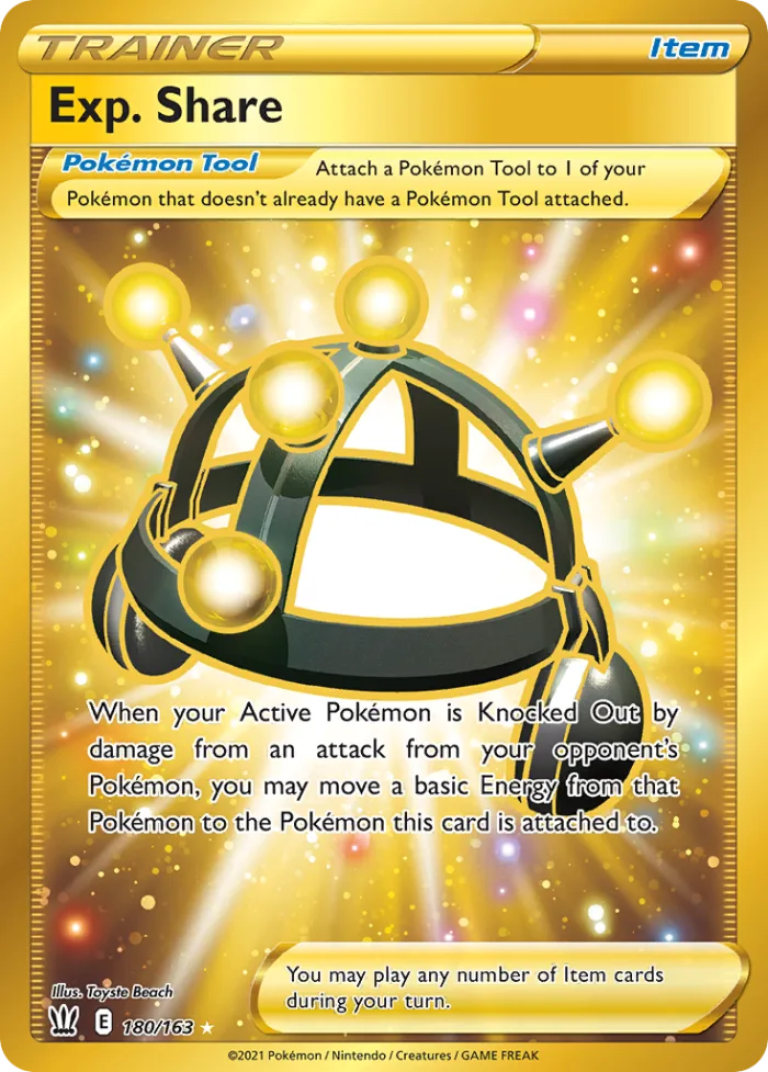 Exp. Share #180 Battle Styles Pokemon card