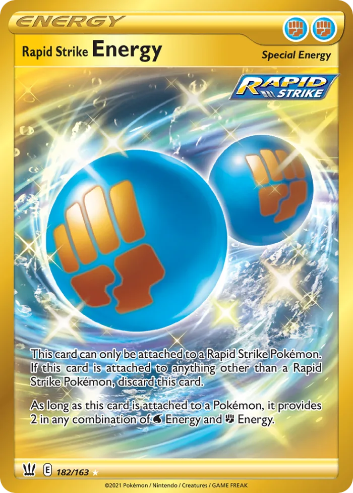 Rapid Strike Energy #182 Battle Styles Pokemon card