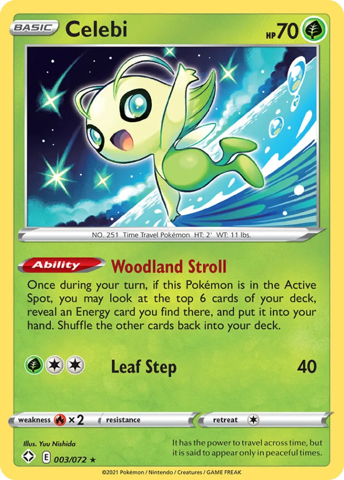Celebi #3 Shining Fates Pokemon card