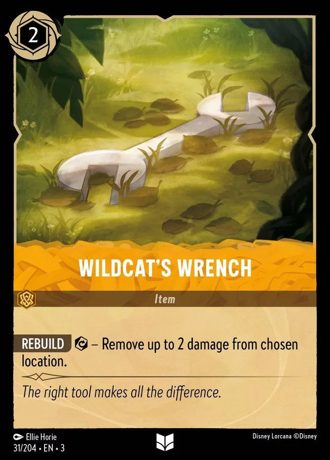 Wildcat's Wrench #31 Into the Inklands Disney Lorcana card