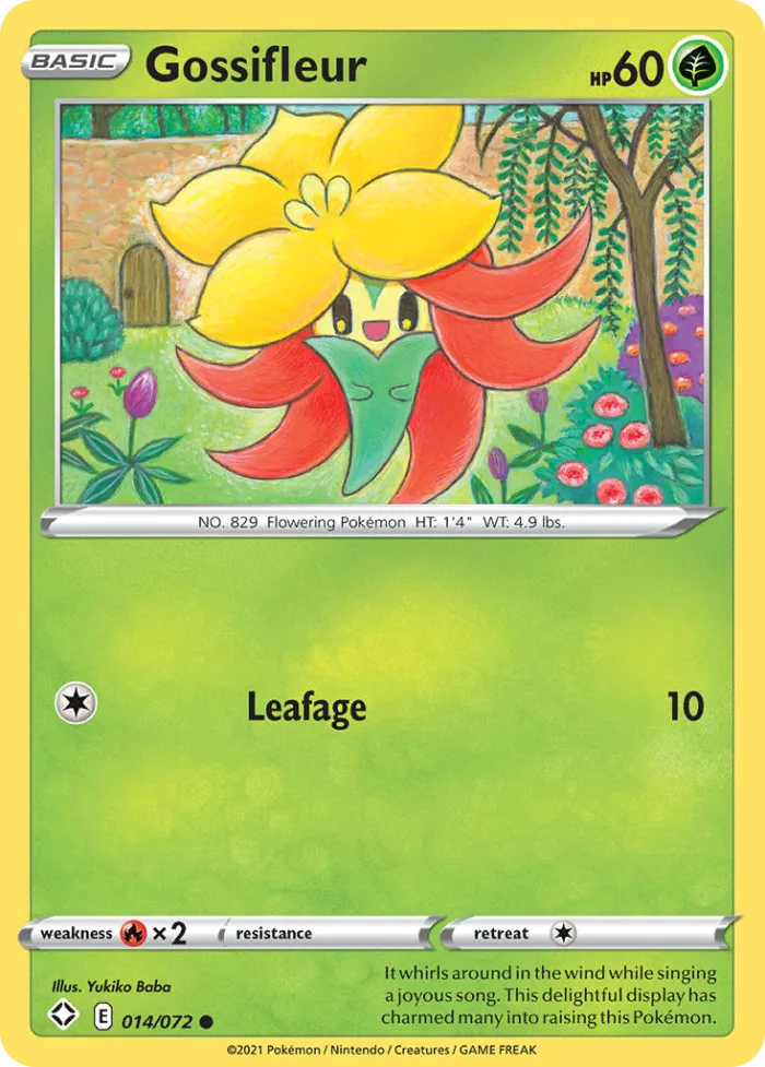 Gossifleur #14 Shining Fates Pokemon card