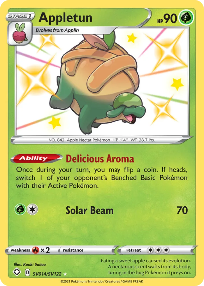 Appletun #SV014 Shining Fates Pokemon card