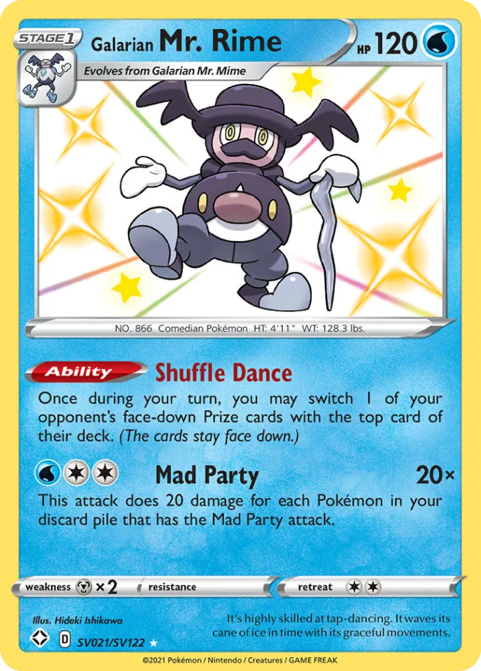 Galarian Mr. Rime #SV021 Shining Fates Pokemon card