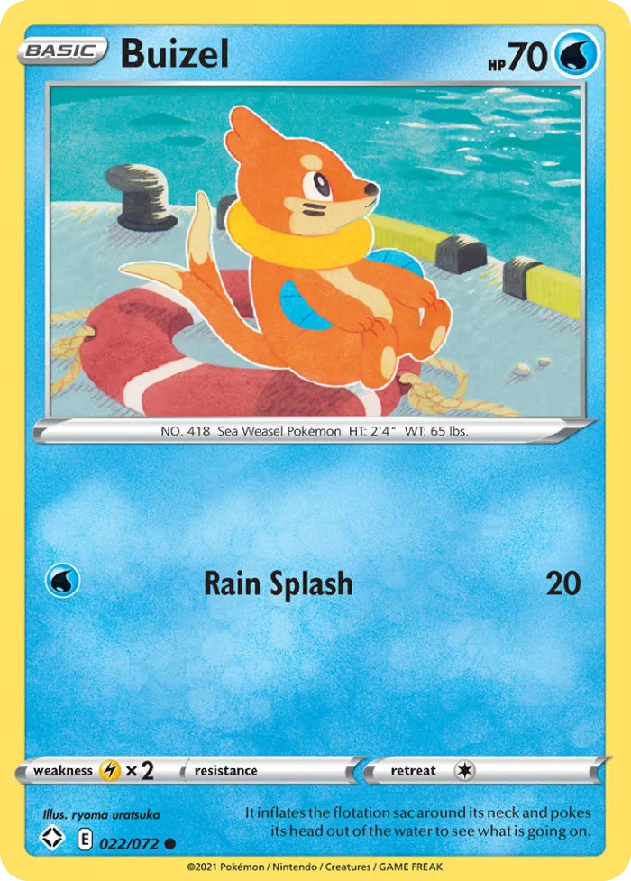 Buizel #22 Shining Fates Pokemon card