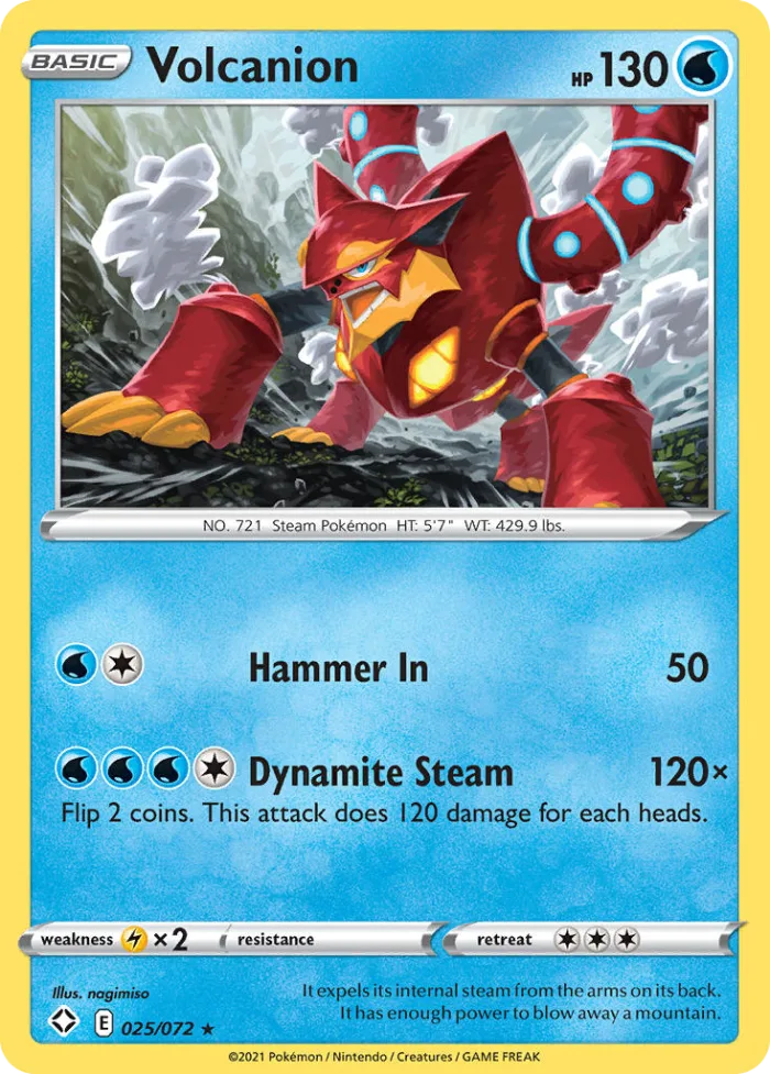 Volcanion #25 Shining Fates Pokemon card