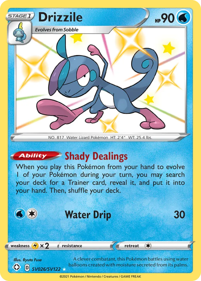 Drizzile #SV026 Shining Fates Pokemon card
