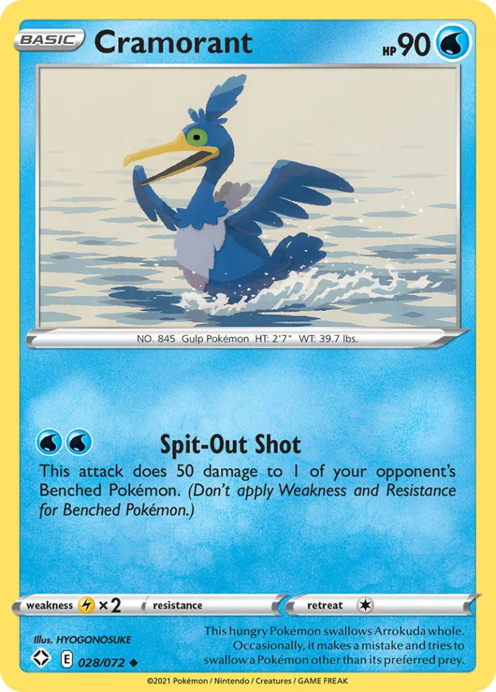 Cramorant #28 Shining Fates Pokemon card