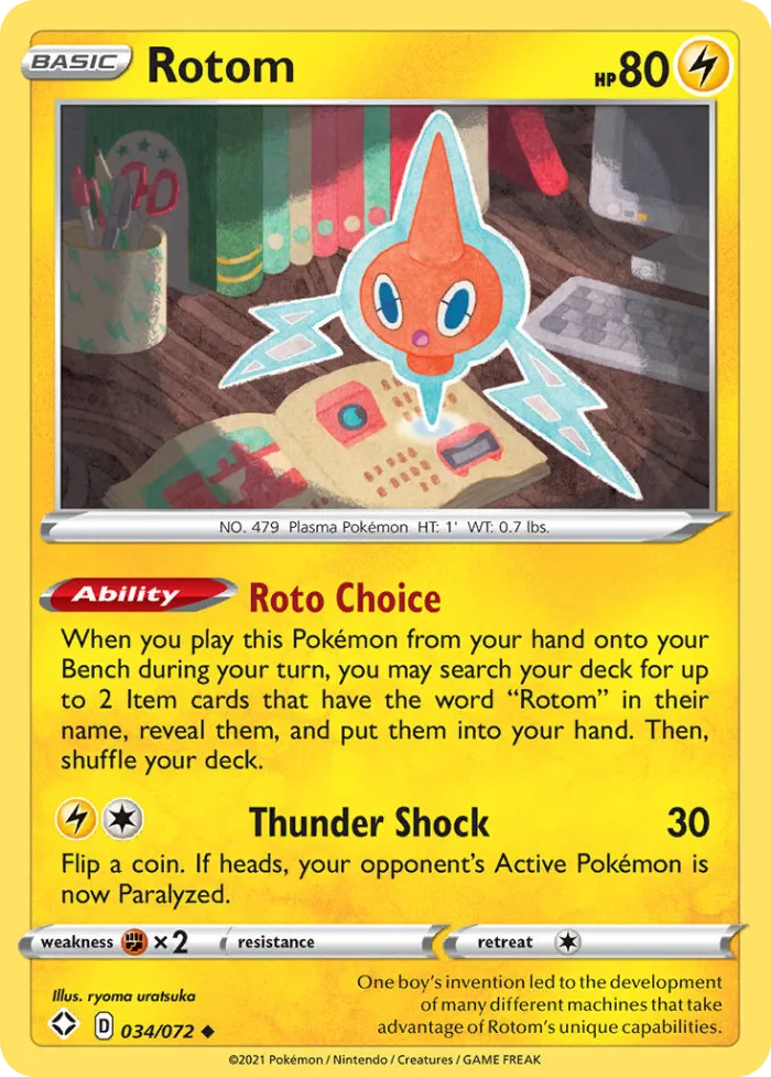 Rotom #34 Shining Fates Pokemon card