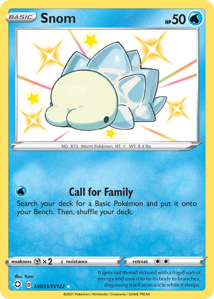 Snom #SV033 Shining Fates Pokemon card