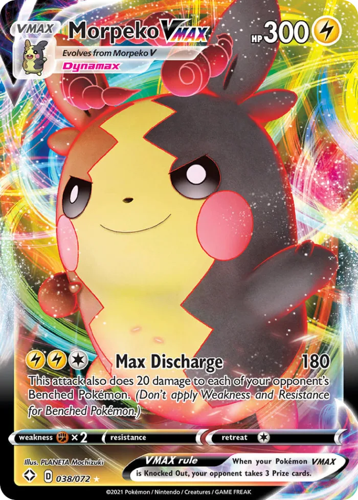 Morpeko VMAX #38 Shining Fates Pokemon card
