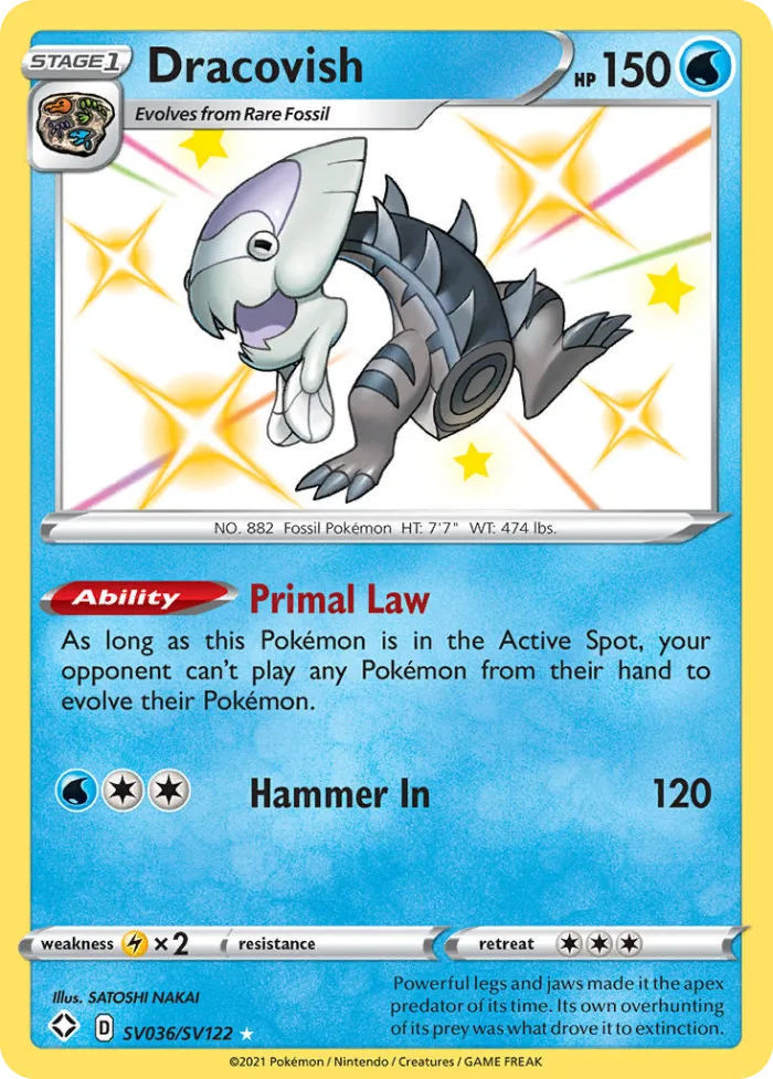 Dracovish #SV036 Shining Fates Pokemon card