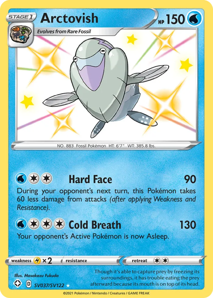 Arctovish #SV037 Shining Fates Pokemon card