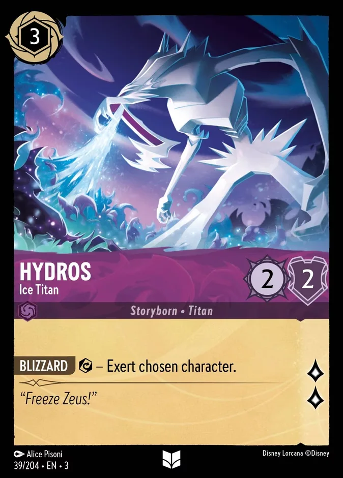 Hydros #39 Into the Inklands Disney Lorcana card