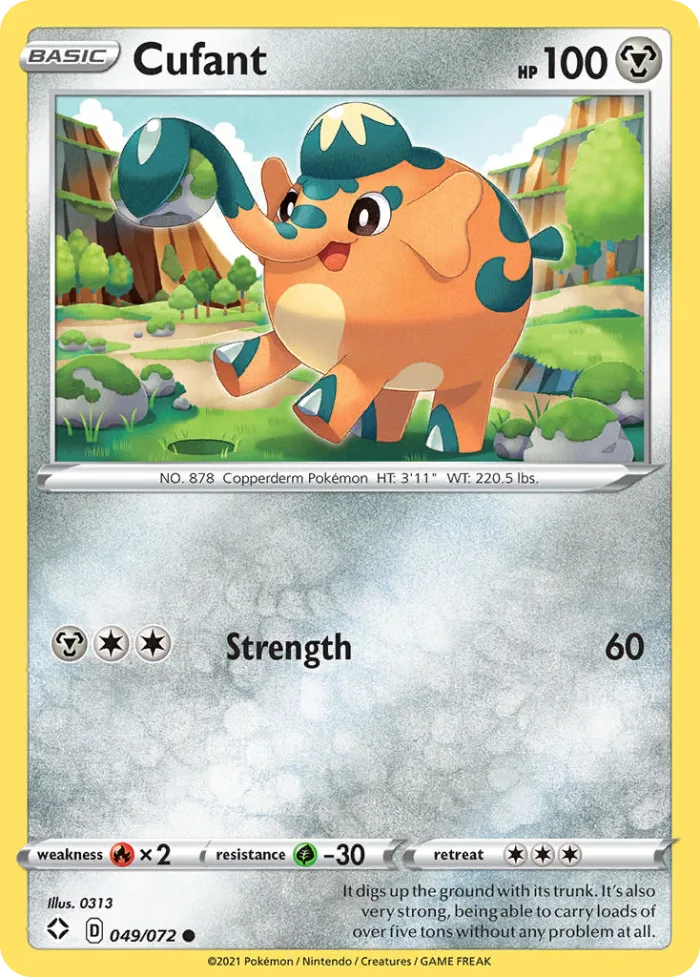 Cufant #49 Shining Fates Pokemon card
