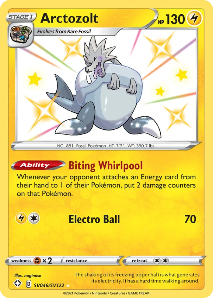 Arctozolt #SV046 Shining Fates Pokemon card