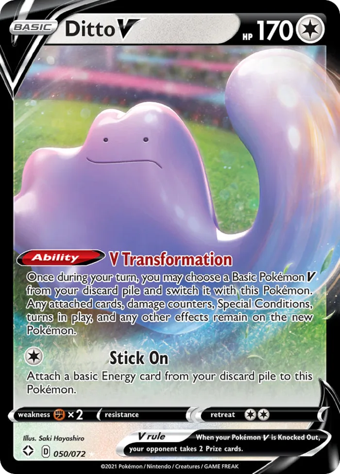 Ditto V #50 Shining Fates Pokemon card
