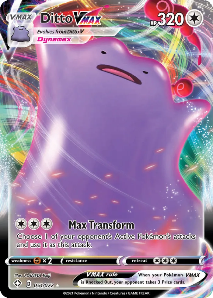 Ditto VMAX #51 Shining Fates Pokemon card