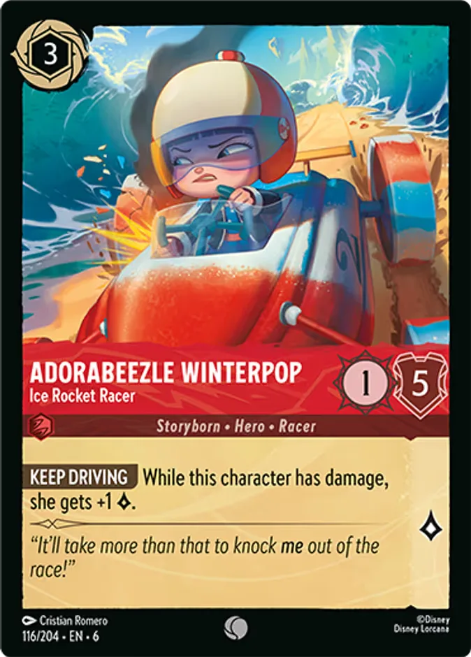 Adorabeezle Winterpop #116 Azurite Sea Disney Lorcana card