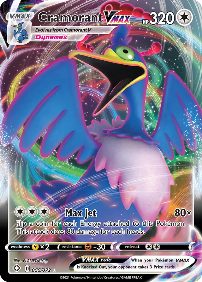 Cramorant VMAX #55 Shining Fates Pokemon card
