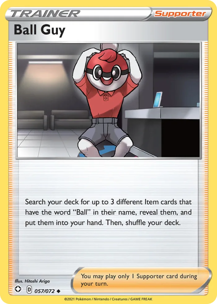 Ball Guy #57 Shining Fates Pokemon card