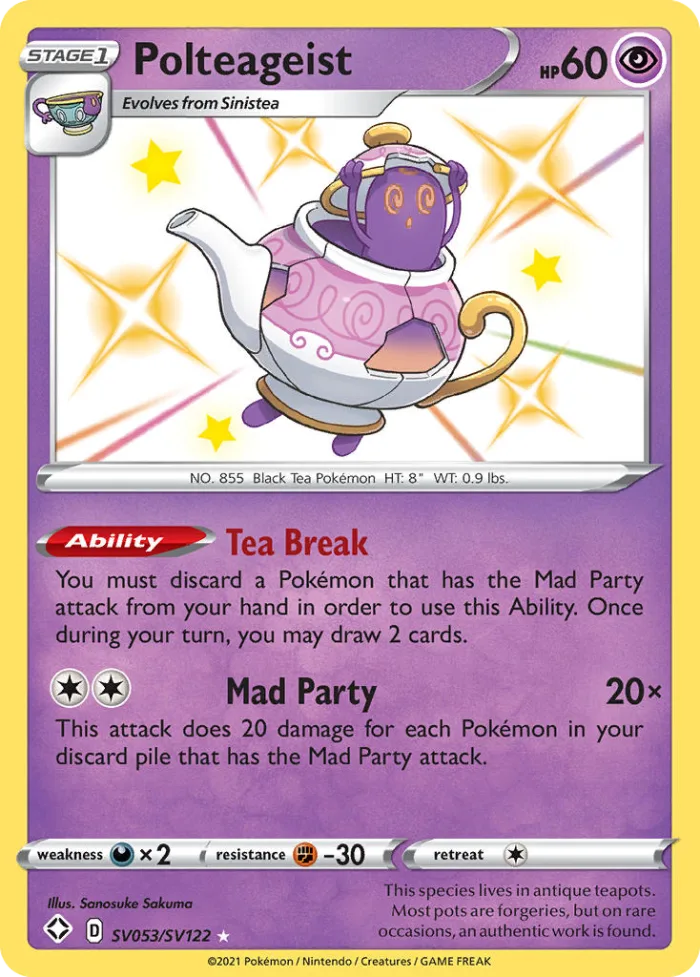 Polteageist #SV053 Shining Fates Pokemon card