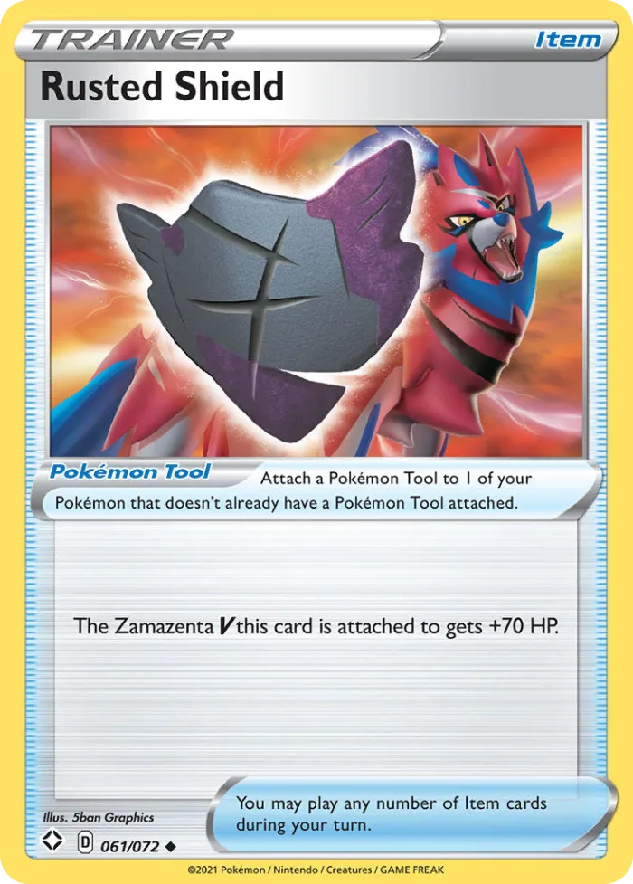 Rusted Shield #61 Shining Fates Pokemon card
