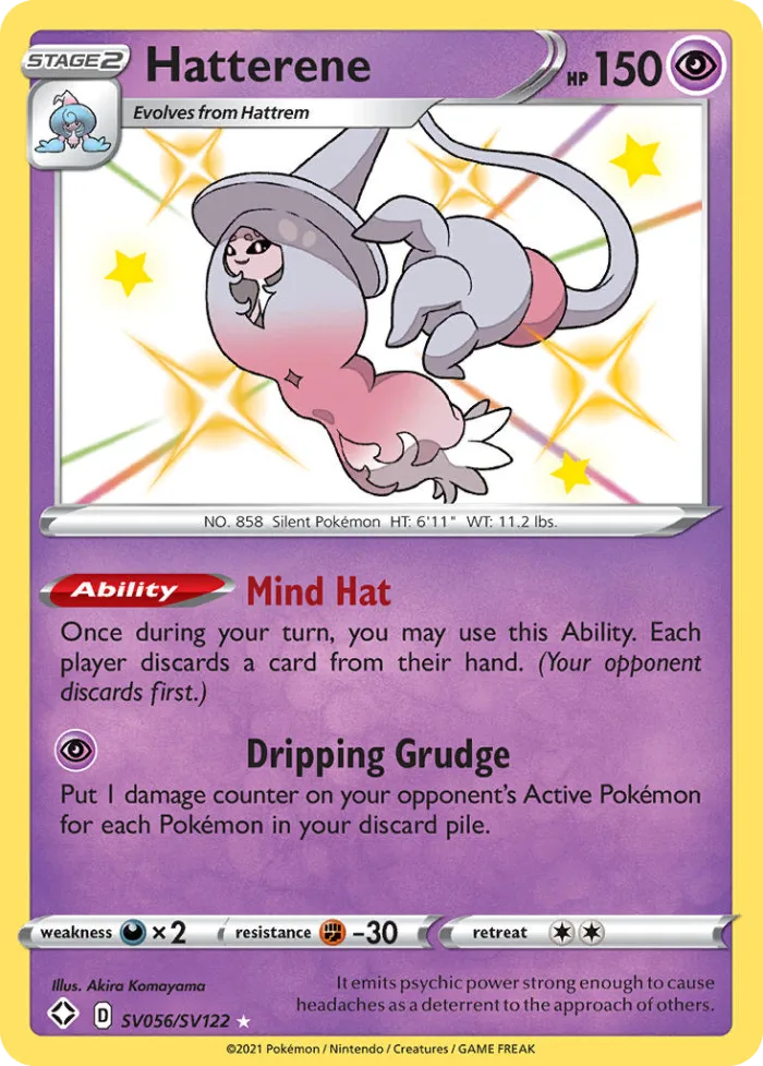 Hatterene #SV056 Shining Fates Pokemon card