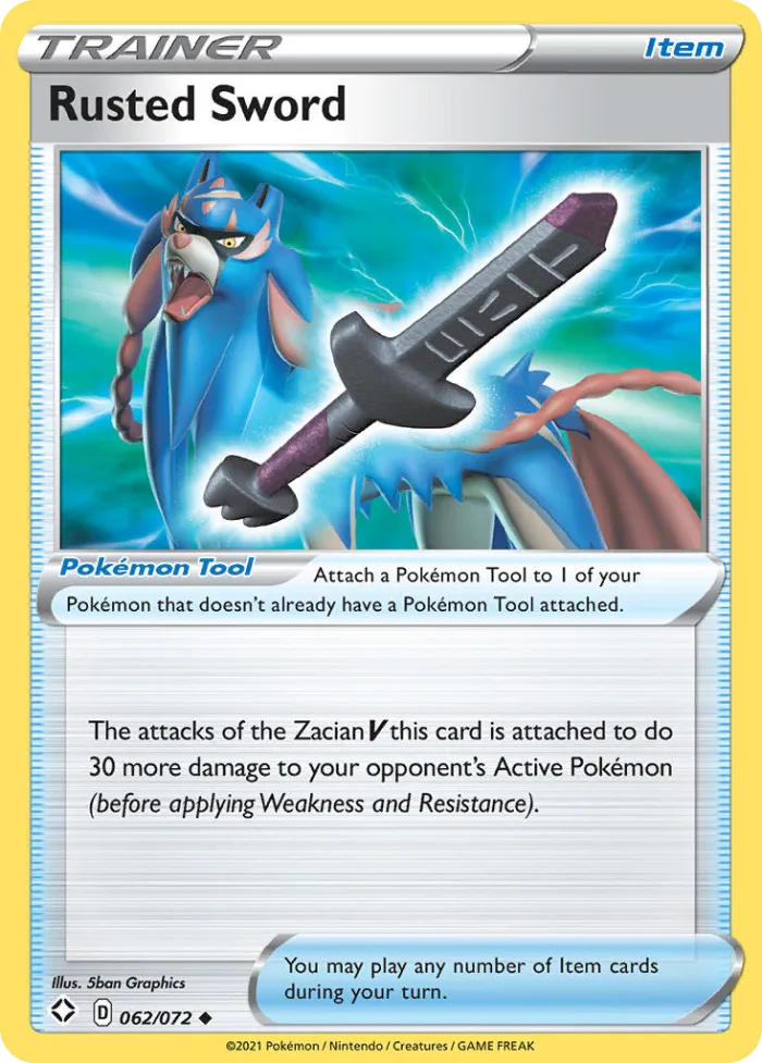 Rusted Sword #62 Shining Fates Pokemon card