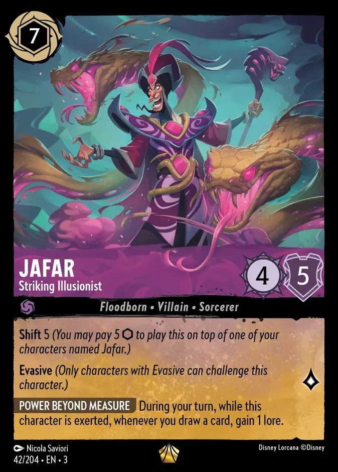 Jafar #42 Into the Inklands Disney Lorcana card