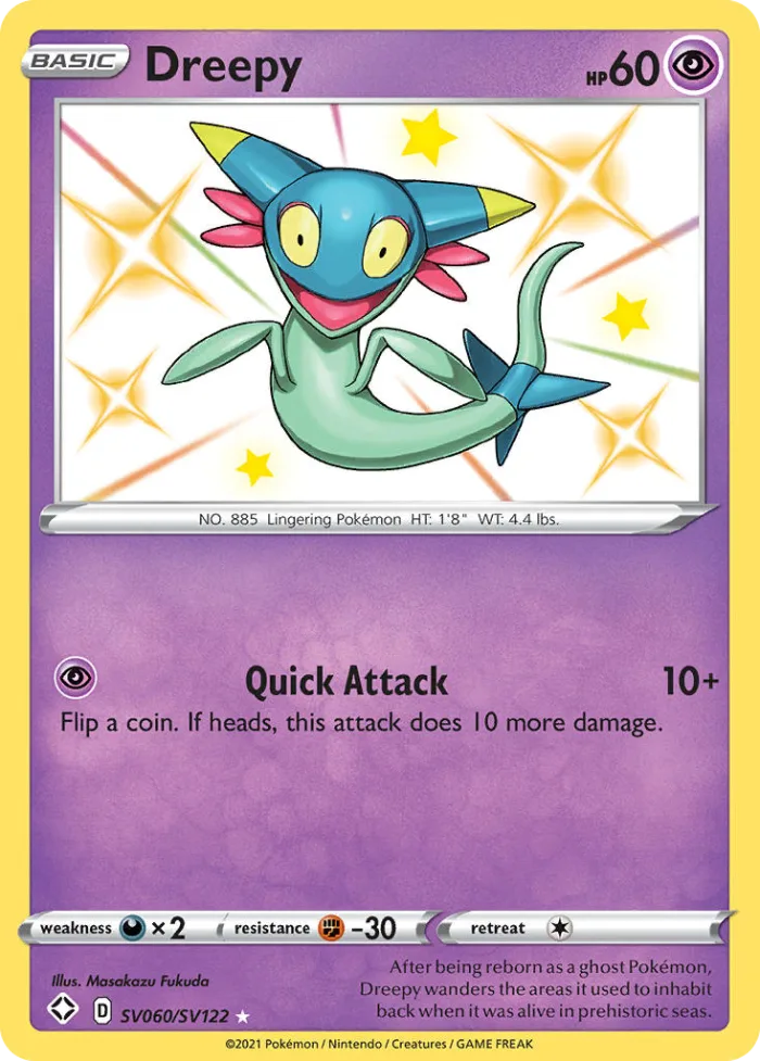 Dreepy #SV060 Shining Fates Pokemon card