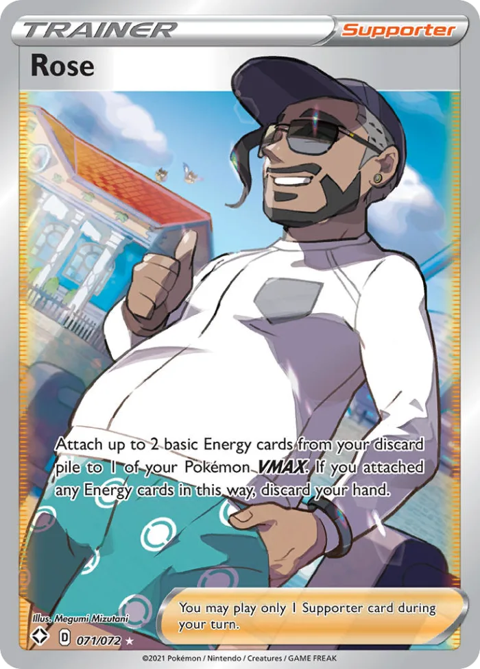 Rose #71 Shining Fates Pokemon card
