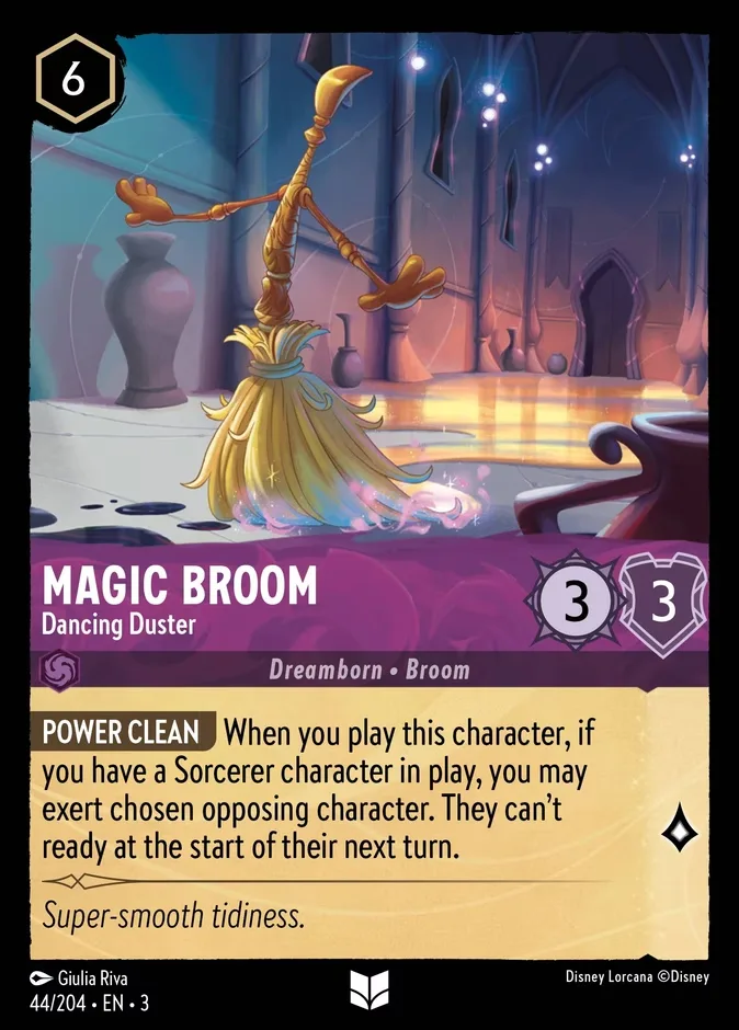 Magic Broom #44 Into the Inklands Disney Lorcana card