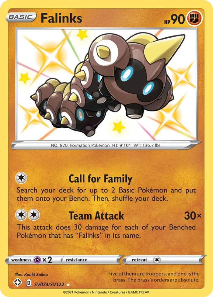 Falinks #SV074 Shining Fates Pokemon card