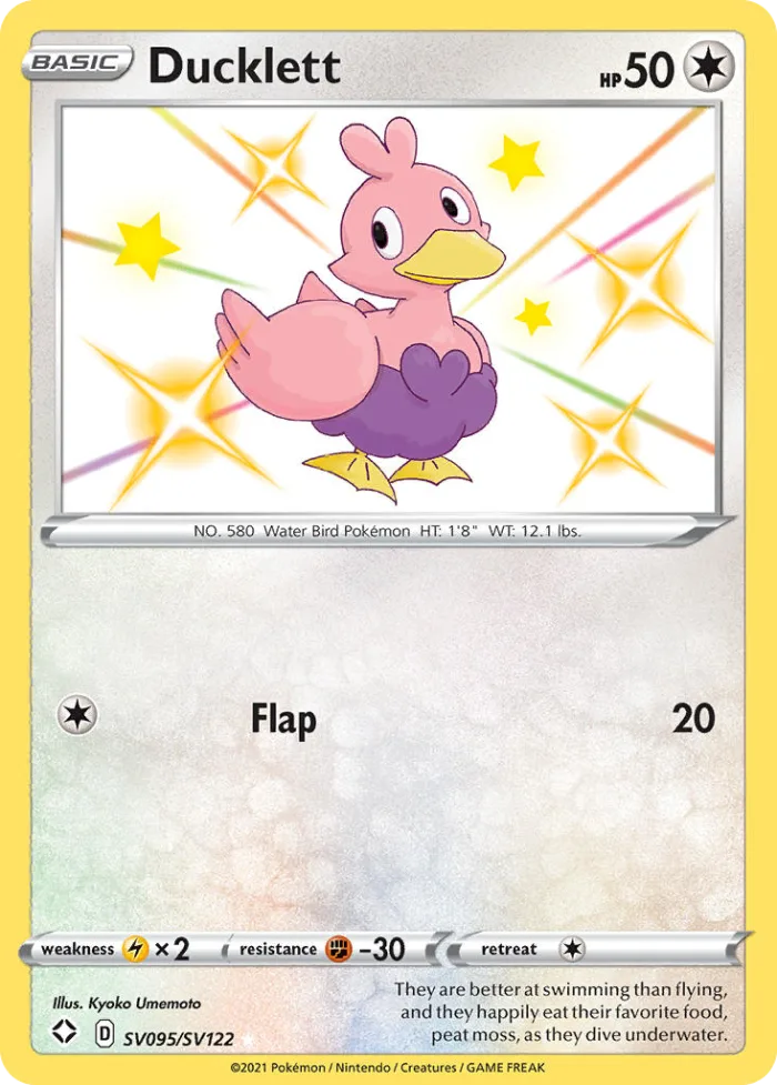 Ducklett #SV095 Shining Fates Pokemon card