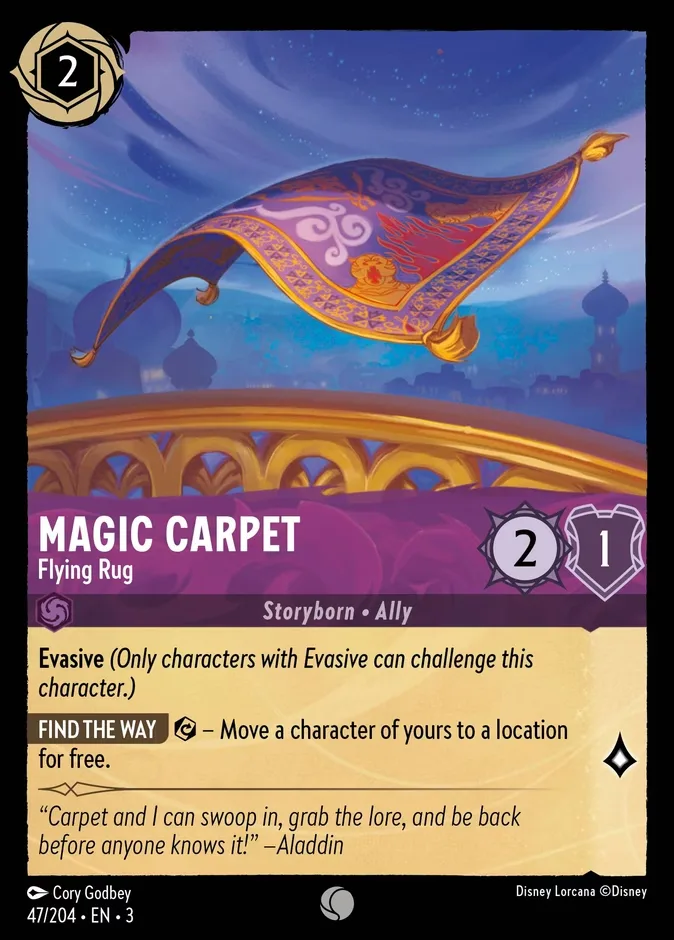 Magic Carpet #47 Into the Inklands Disney Lorcana card