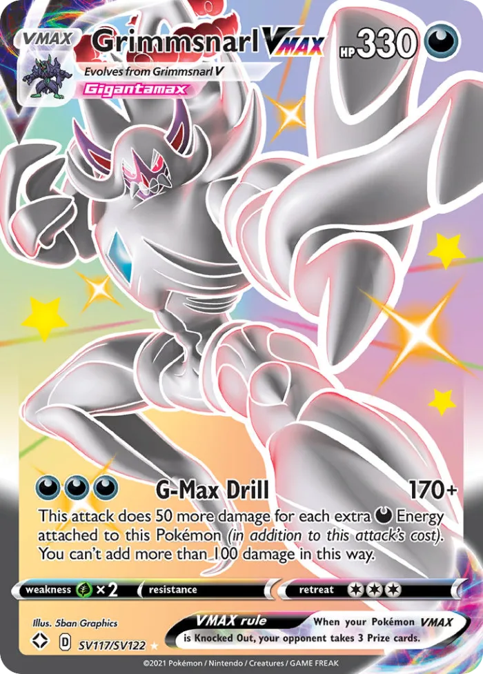 Grimmsnarl VMAX #SV117 Shining Fates Pokemon card