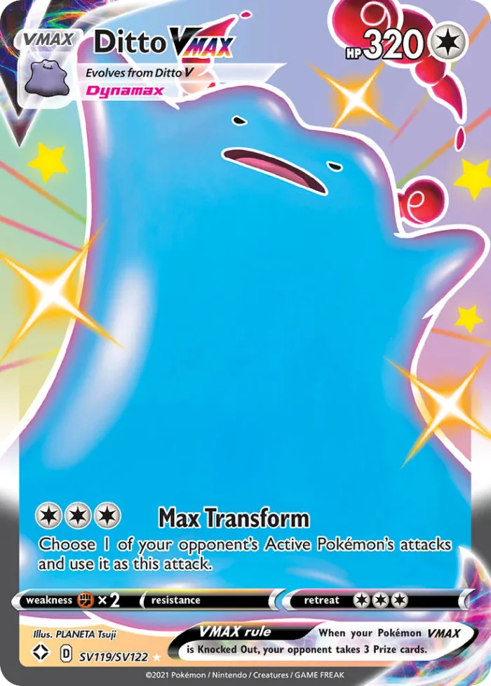 Ditto VMAX #SV119 Shining Fates Pokemon card