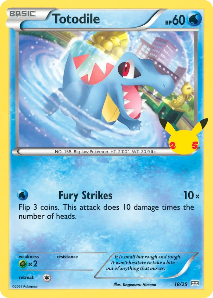 Totodile #18 McDonald's Collection 2021 Pokemon card