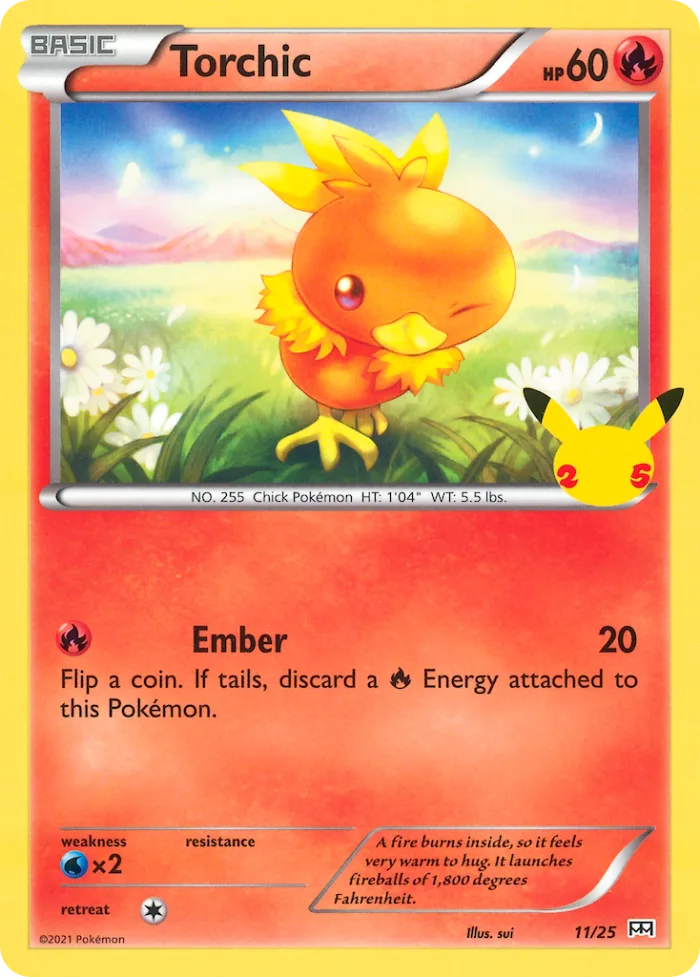 Torchic #11 McDonald's Collection 2021 Pokemon card